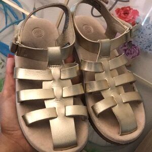 Gold Kids Sandals